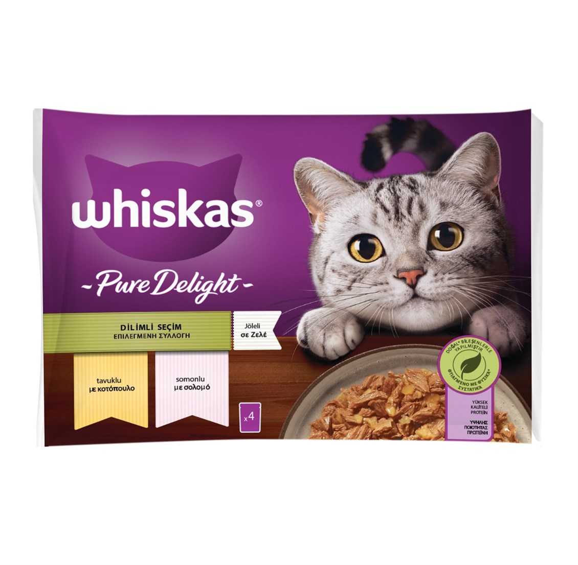 Whiskas Pure Delight Dilimli Tavuklu Yaş Kedi Maması 340 gr