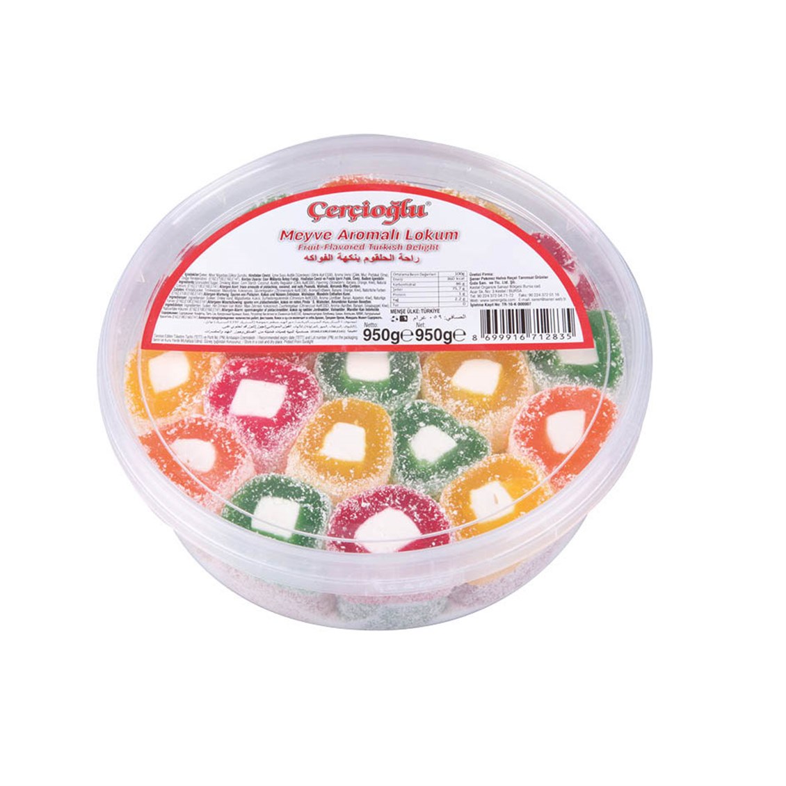 Şener Lokum Meyveli 950 gr