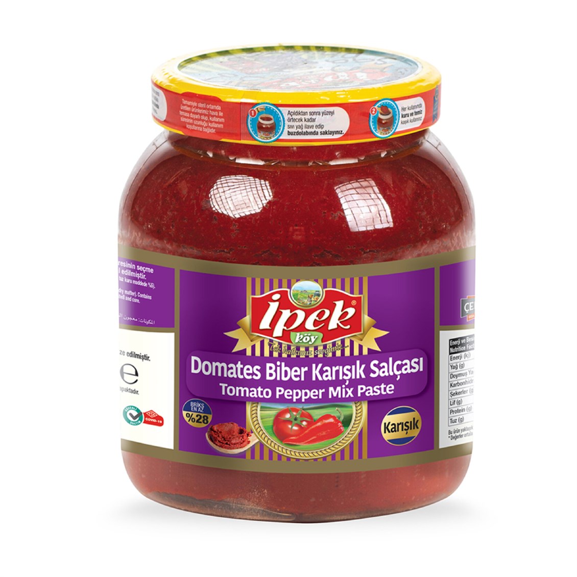 İpek Domates Bıber Salca 1600 gr