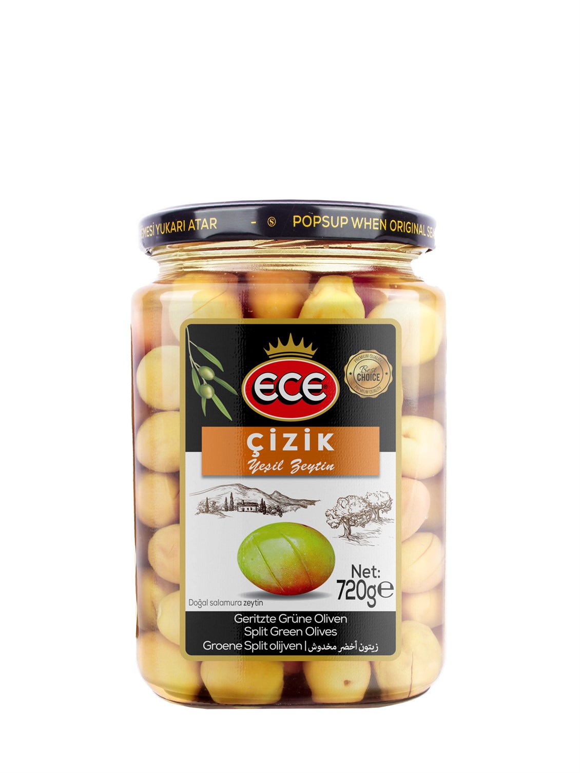 Ece Yeşil Zeytin Çizik 720 gr