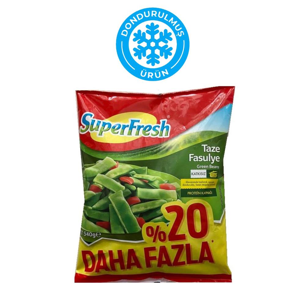 Super Fresh Dondurulmuş Fasülye 540 gr