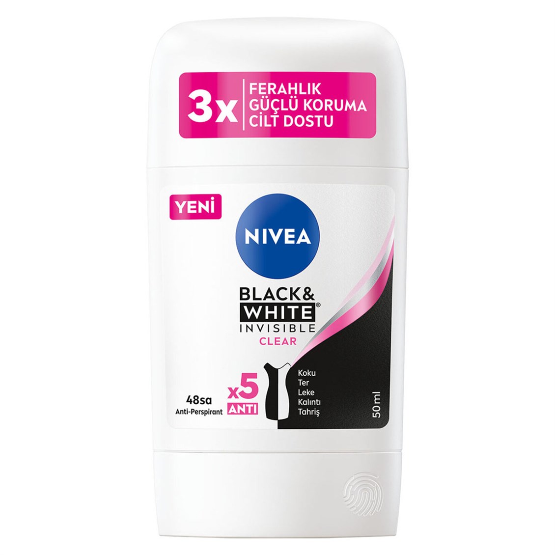 Nivea Black & White Clear Stick Anti-Perspirant 50 ml