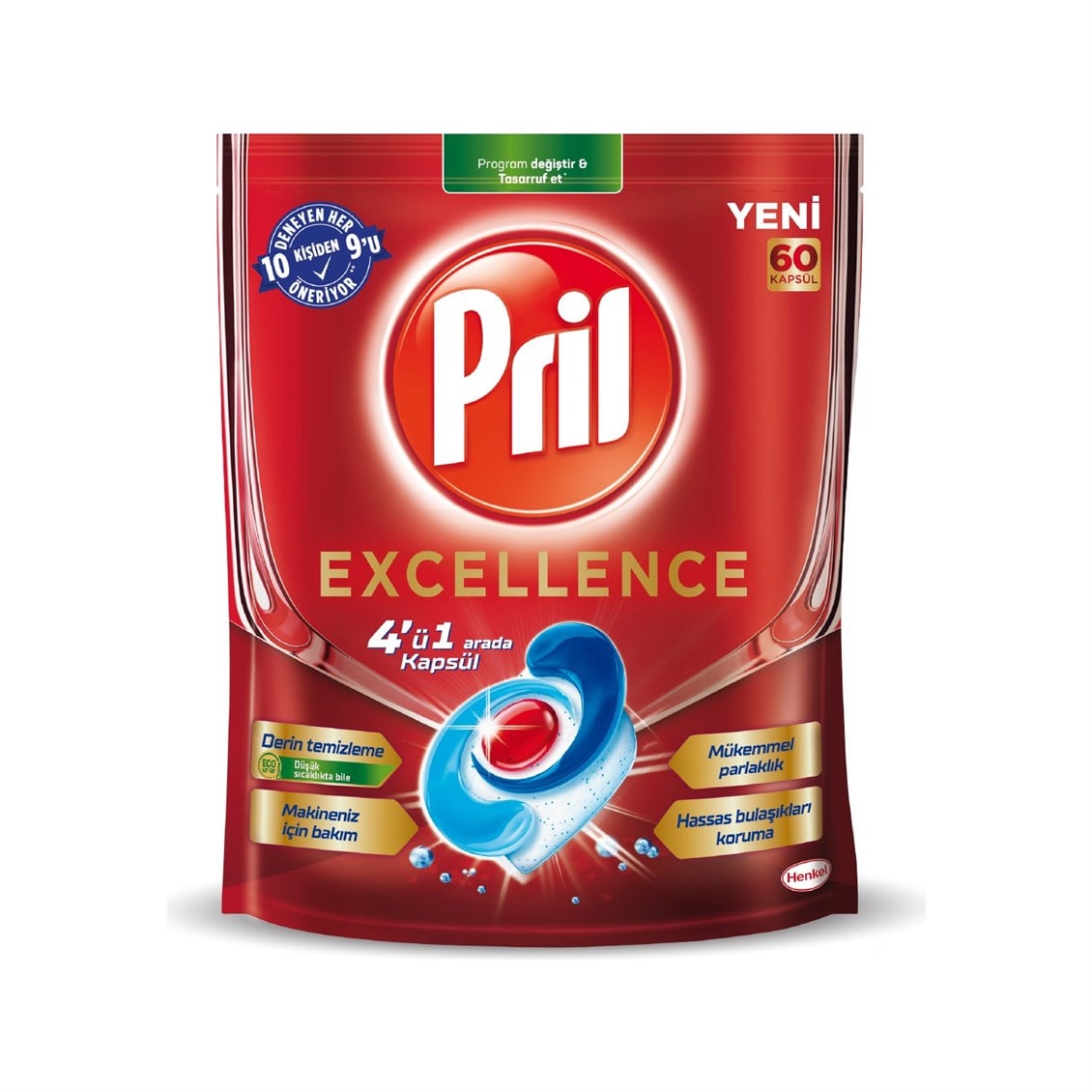 Pril Exellence Bulaşık Makinası Deterjanı Tableti 60'lı