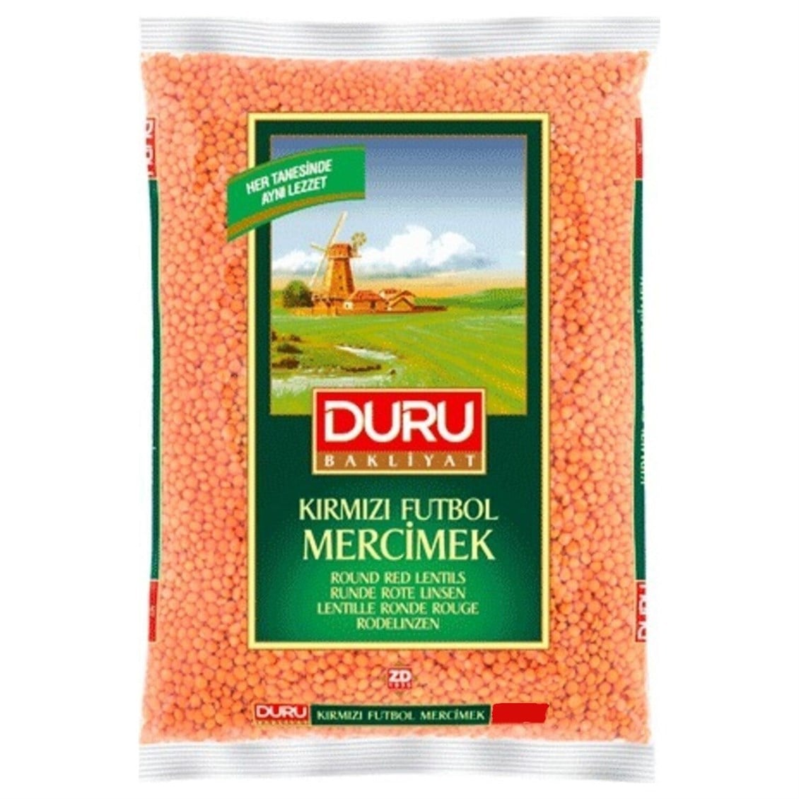 Duru Kırmızı Futbol Mercimek 2 kg