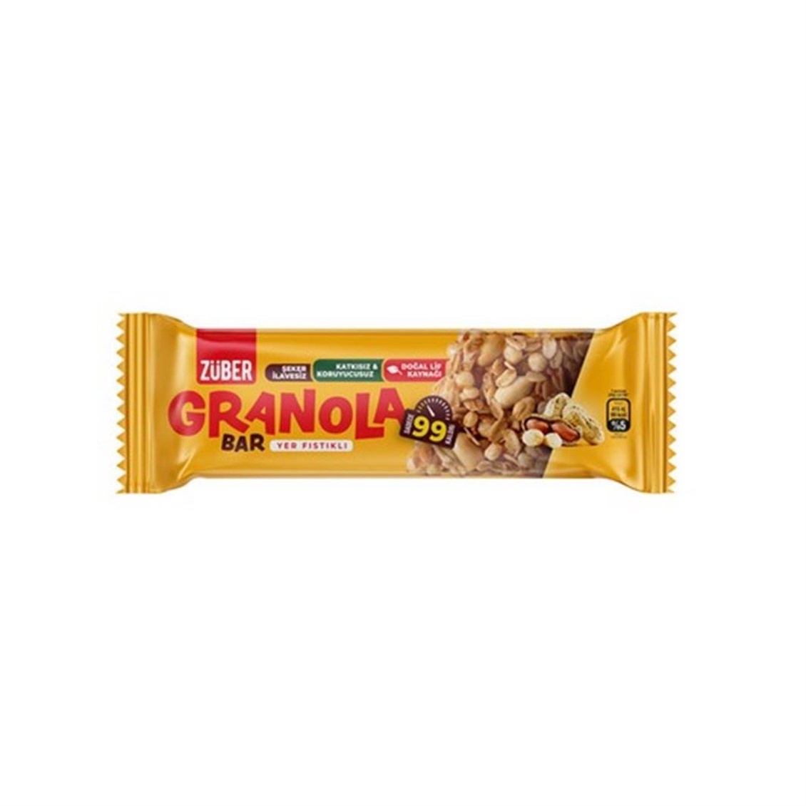 Züber Granola Bar Yer Fıstıklı 25 gr