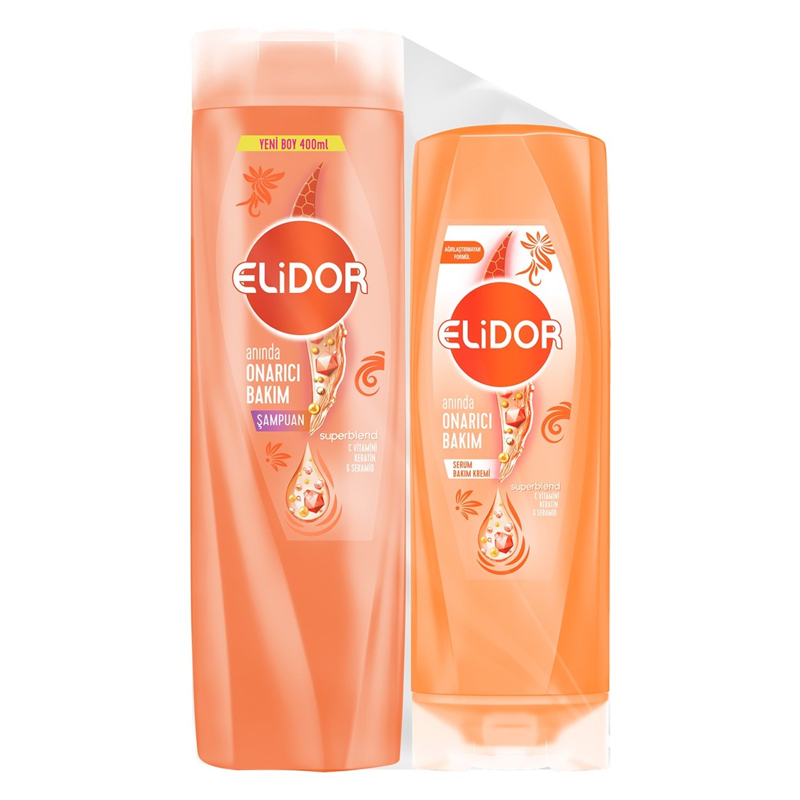 Elidor Şampuan Superblend Anında Onarıcı Bakım 400 ml + Serum Bakım Kremi 200 ml