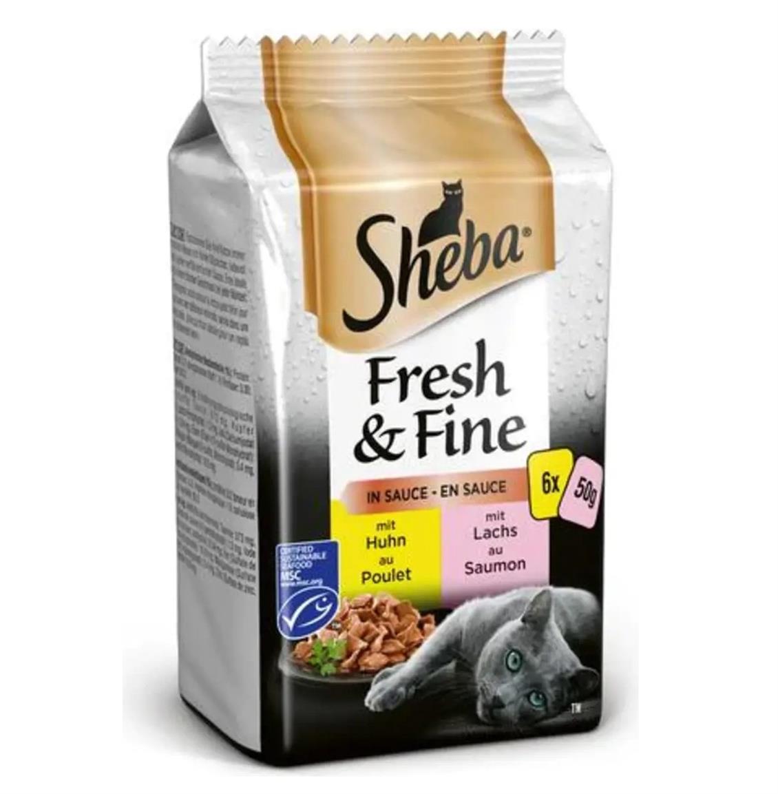 Sheba Pouch Mini Karışık Yaş Mama 50 gr 6'lı