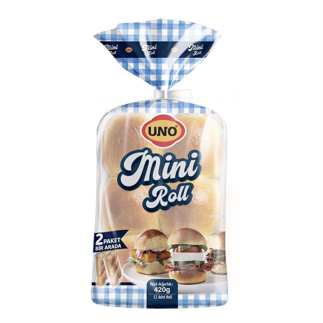 Uno Mini Roll Ekmek 12'li 420 gr