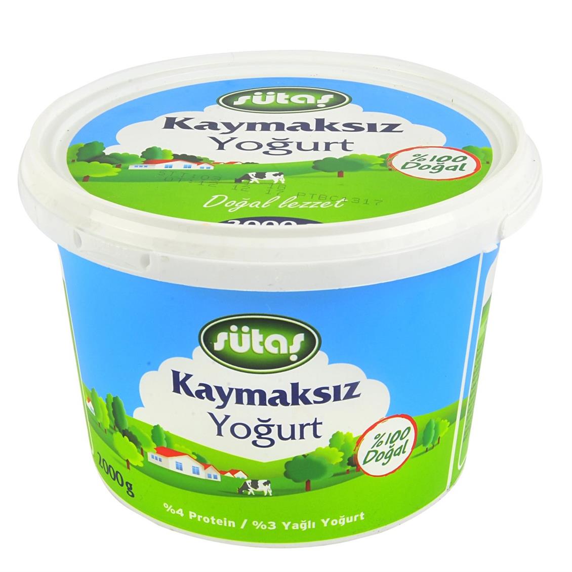 Sütaş Kaymaksız Kase Yoğurt 2000 gr