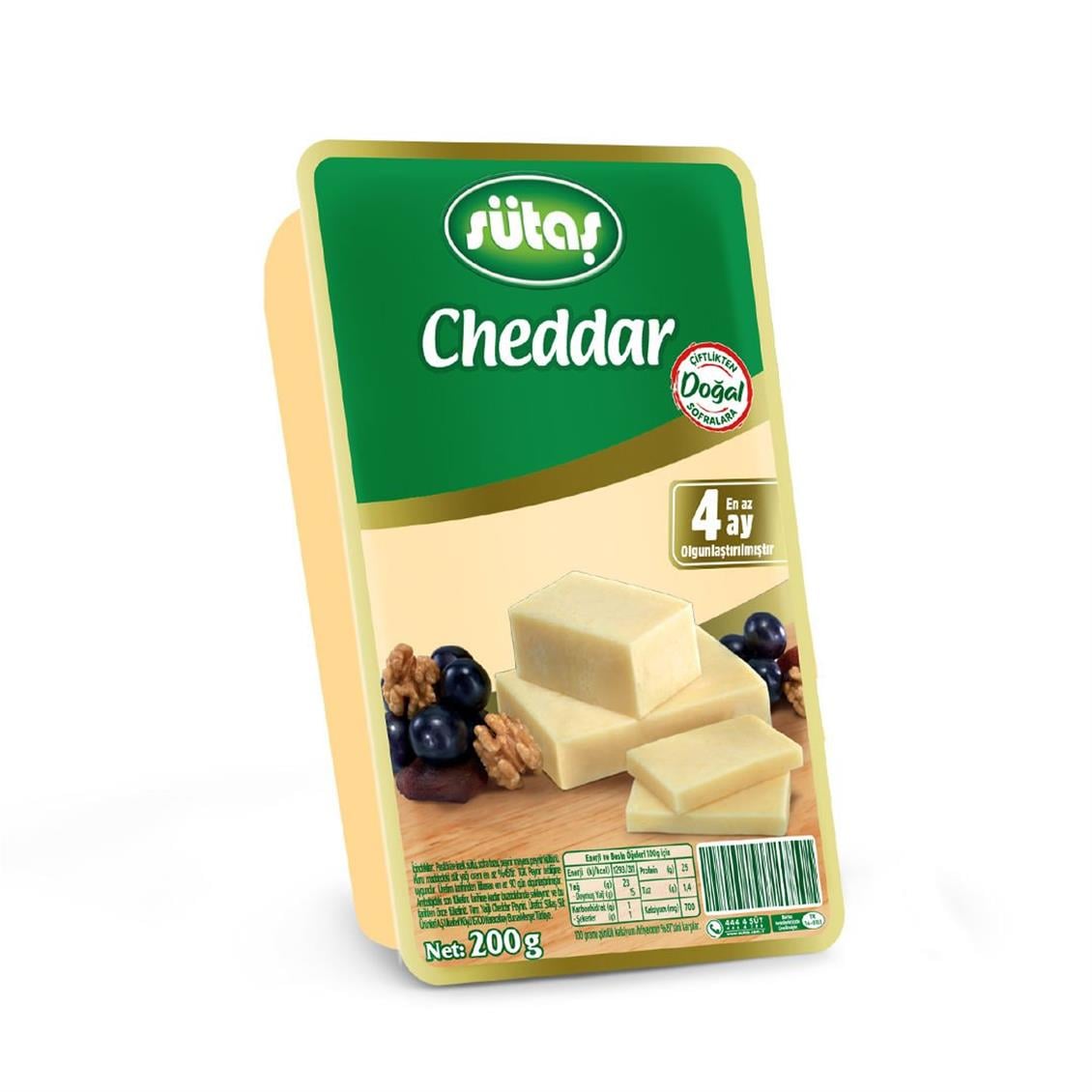 Sütaş Cheddar Peyniri 200 gr