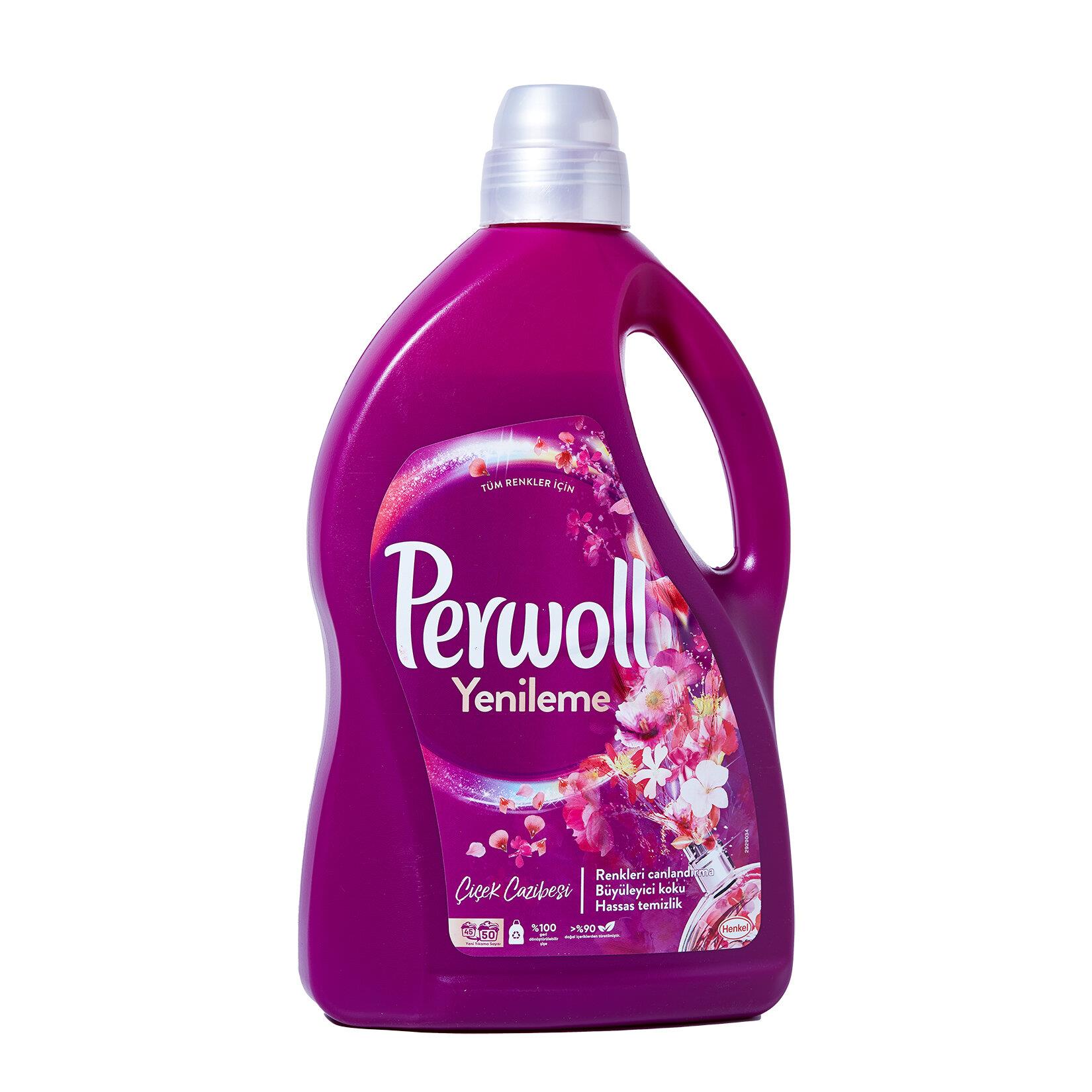 Perwoll Sıvı Deterjan Çiçek Cazibesi Renliler İçin 2970 ml
