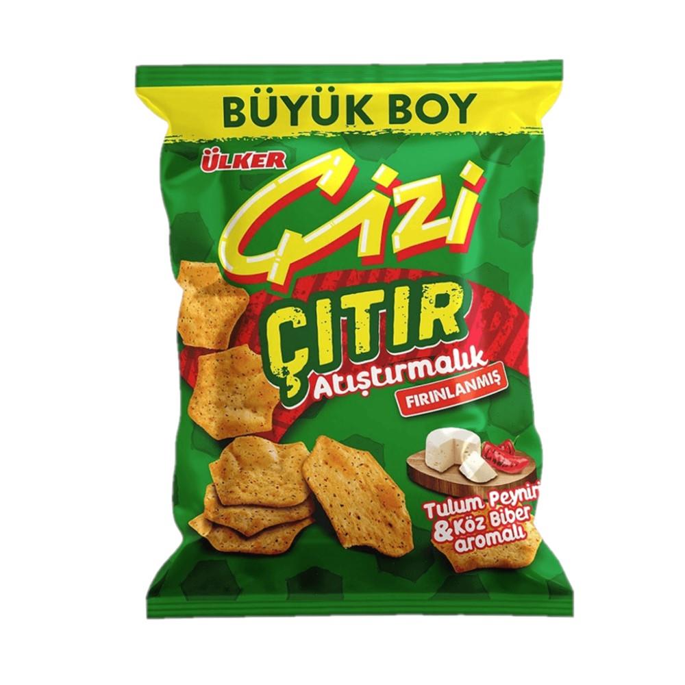 Ülker Çizi Çıtır Tulum Peyniri & Köz Biber Aromalı 80 gr