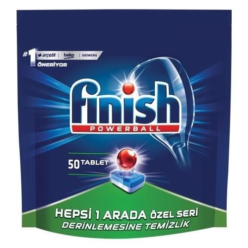 Finish Powerball Hepsi Bir Arada Bulaşık Makinesi Tableti 50 Adet