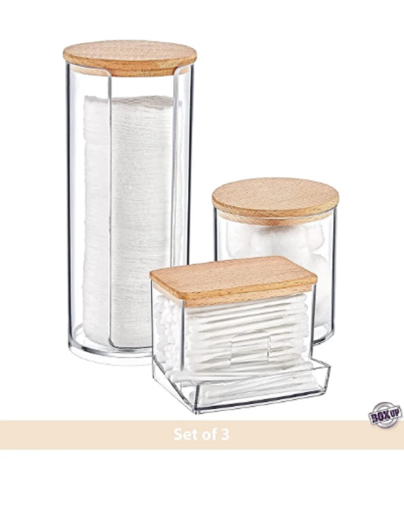 BOX UP 3LU AHSAP KAPAKLI ORGANIZER SET