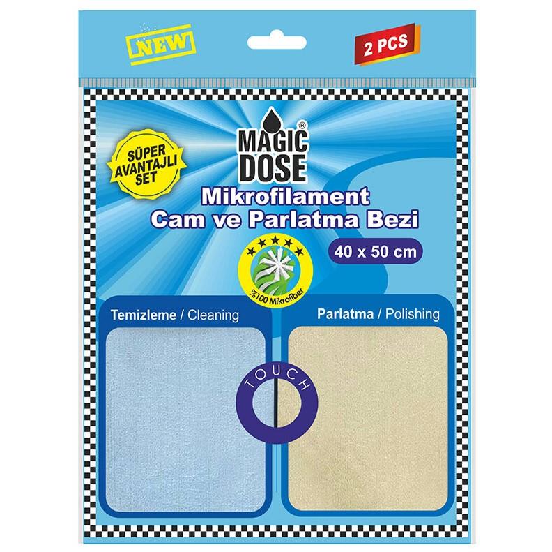 Autokit Magic Dose Mikrofilament Cam ve Parlatma Bezi 40X50 cm 2'li 