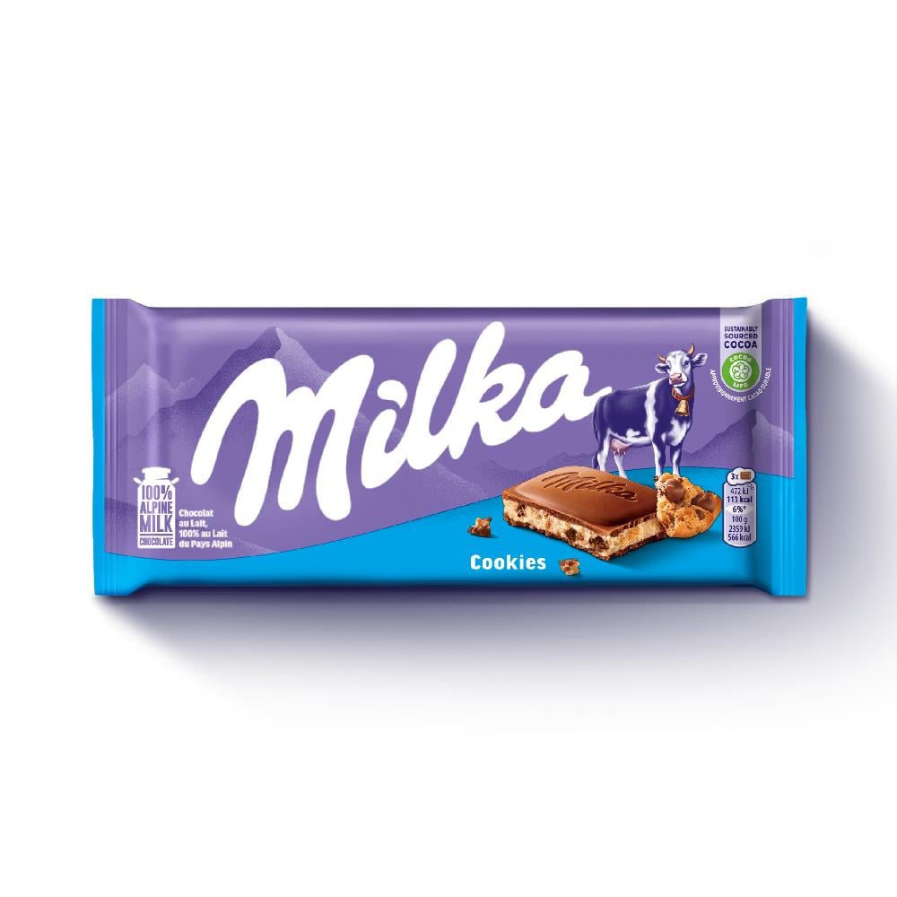 Milka Çikolata Tablet Chips Ahoy 100 gr