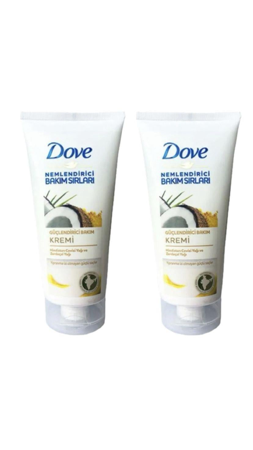 Dove Saç Kremi Nemlendirici Bakım Sırları Güçlendirici Hindistan Cevizi 170 ml X2