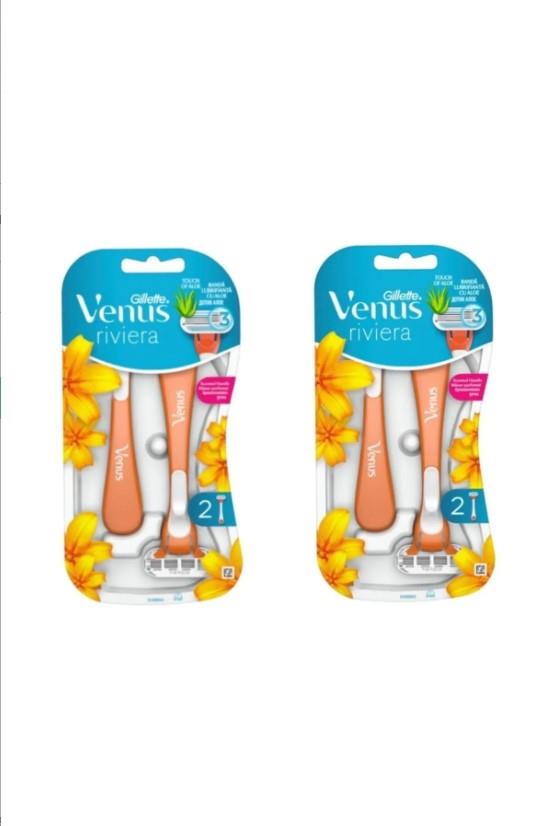 Gillette Venus Riviera Kullan At Kadın Tıraş Bıçağı 2'li X2