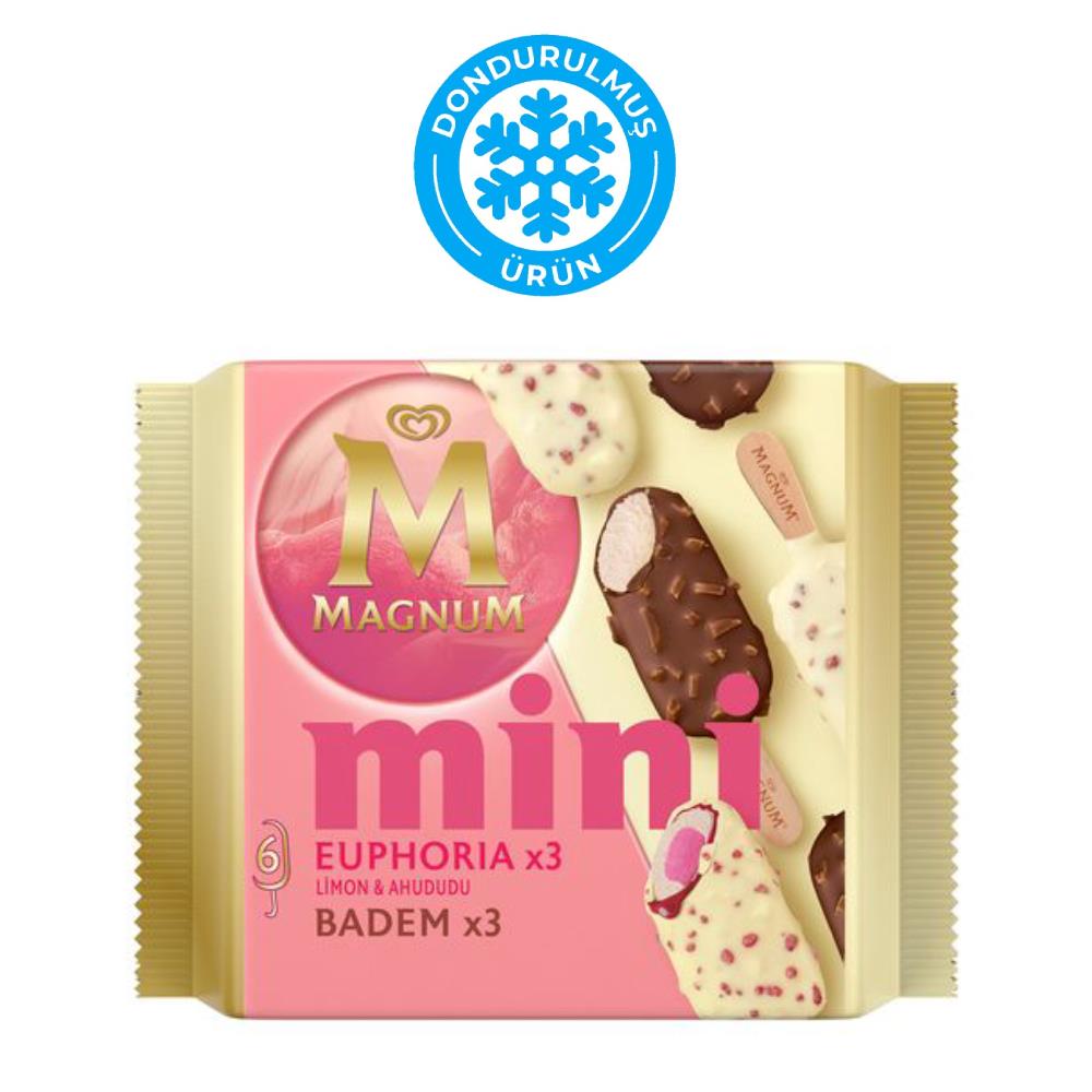 Algida Magnum Mini Double Euphoria Limon- Ahududu  ve Badem 353 ml
