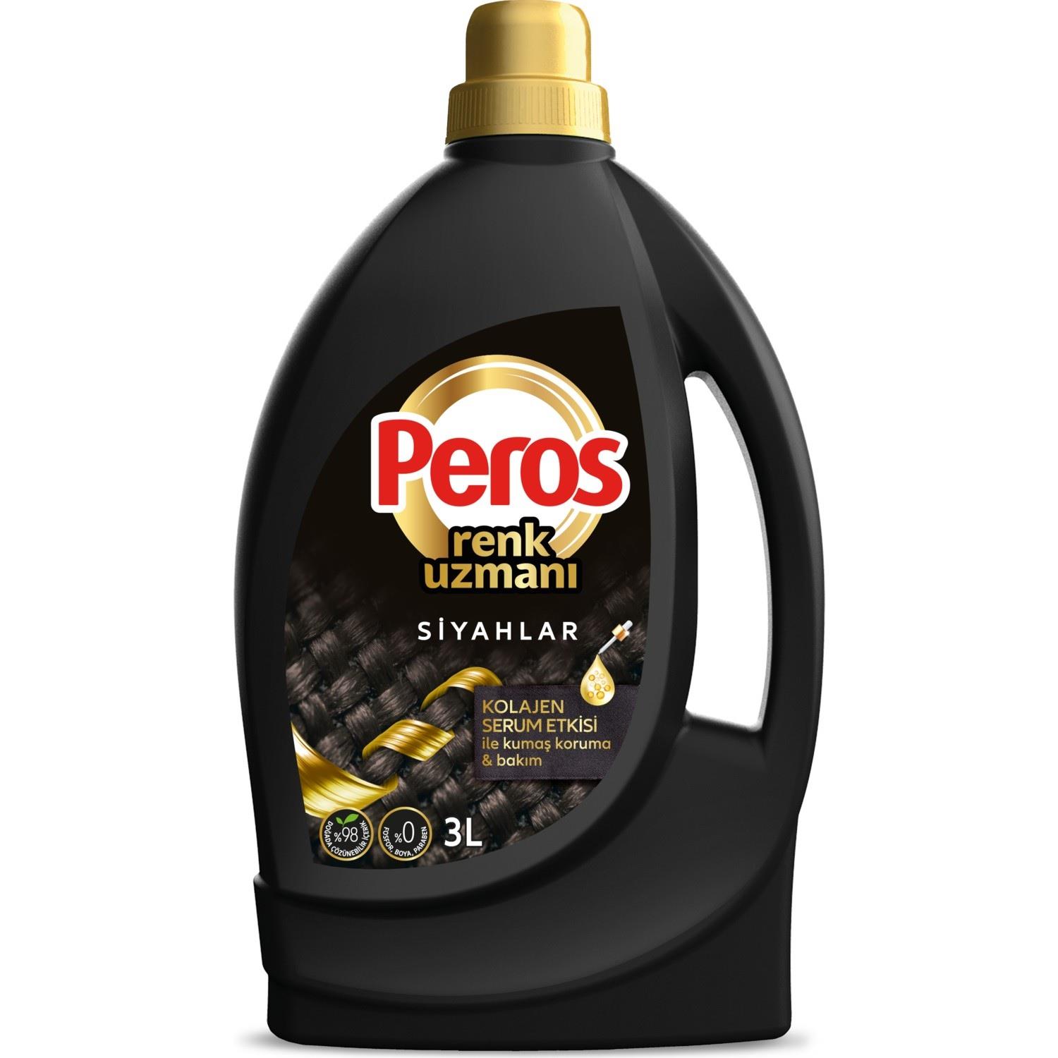 Peros Sıvı Çamaşır Deterjanı Siyahlar 3 lt