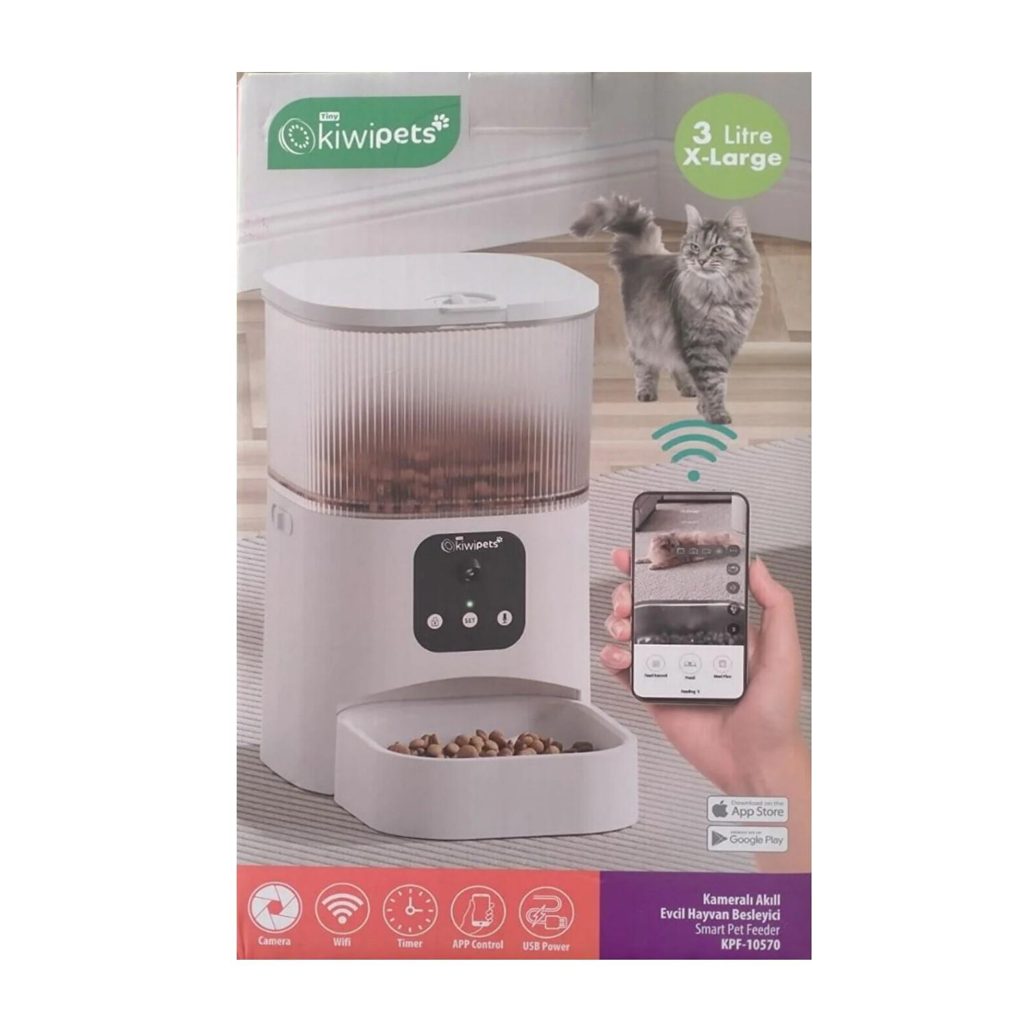 Kiwi KPF-10570 Kameralı Akıllı Evcil Hayvan Mama Kabı