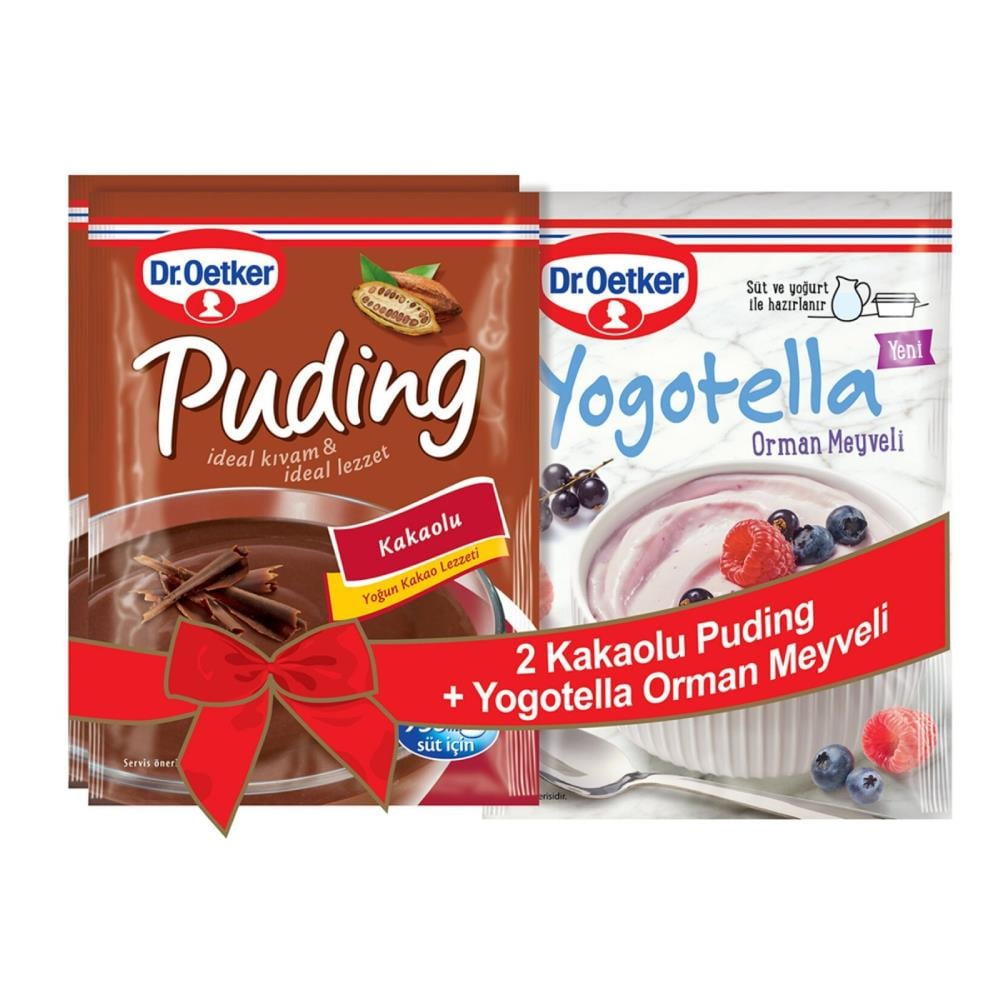 Dr.Oetker Kakaolu Puding 2'li + Yogotella Hediyeli 363 gr