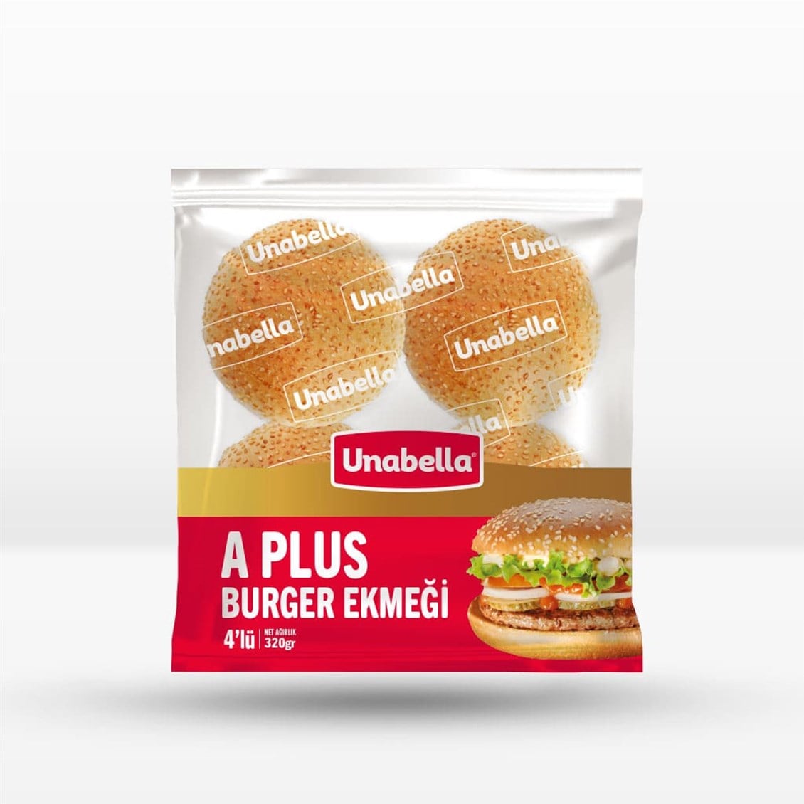 Unabella A Plus Susamlı Burger Ekmeği 320 gr