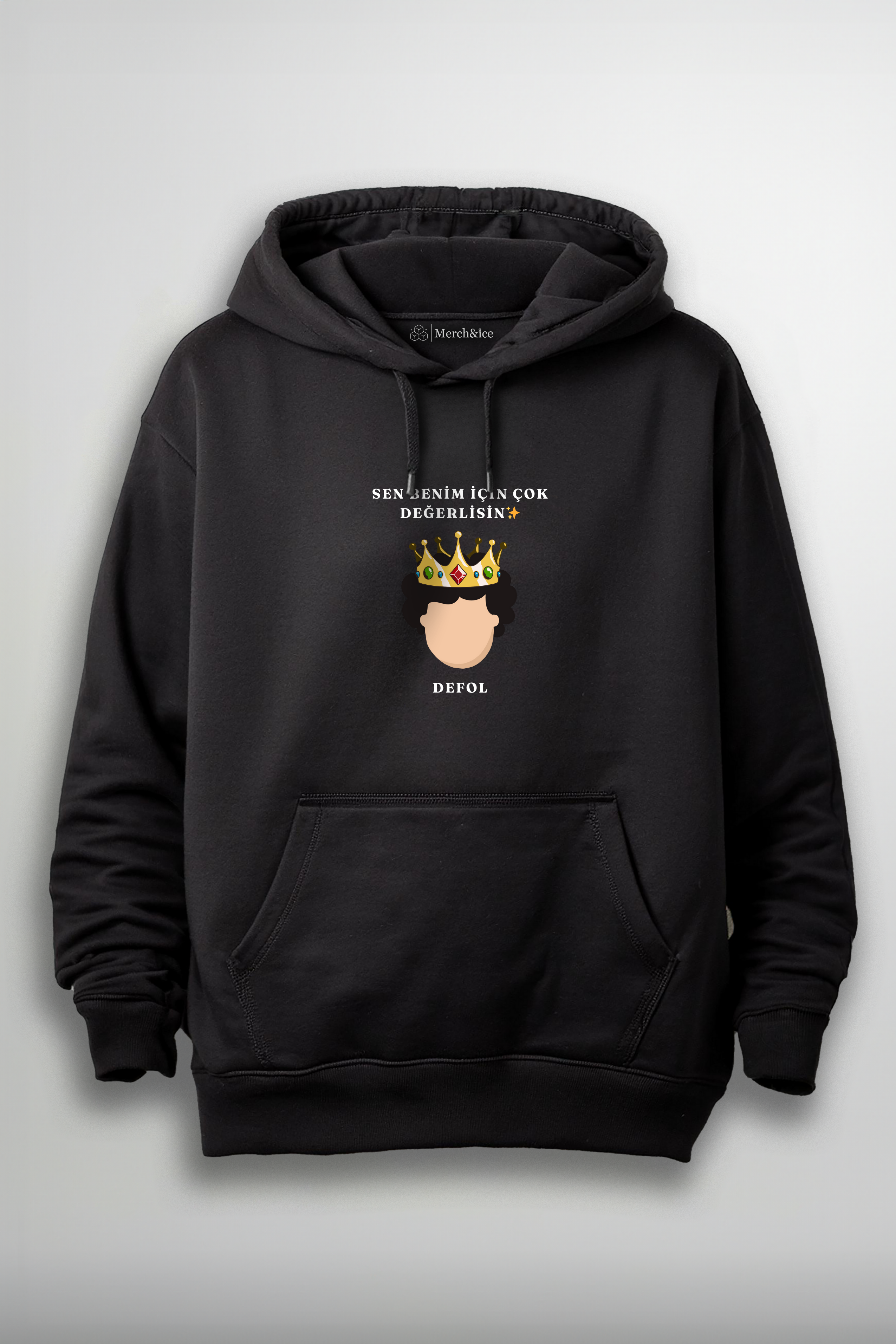 Prens Dizi Baskılı Unisex Hoodie - Sen Benim İçin Çok Değerlisin Defol