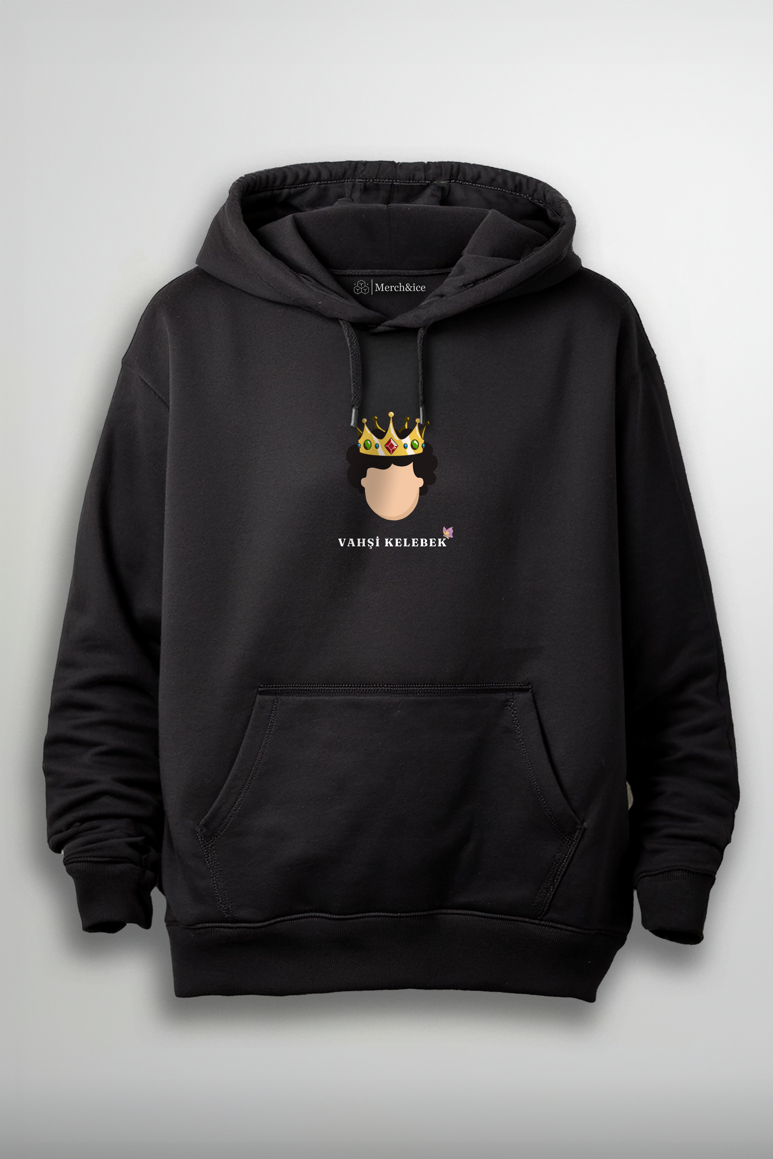Prens Dizi Baskılı Unisex Hoodie - Vahşi Kelebek