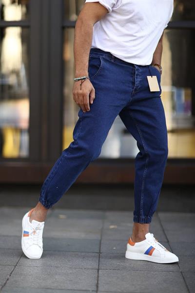 Erkek Paçası Lastikli Boyfriend Jean Kot Pantolon