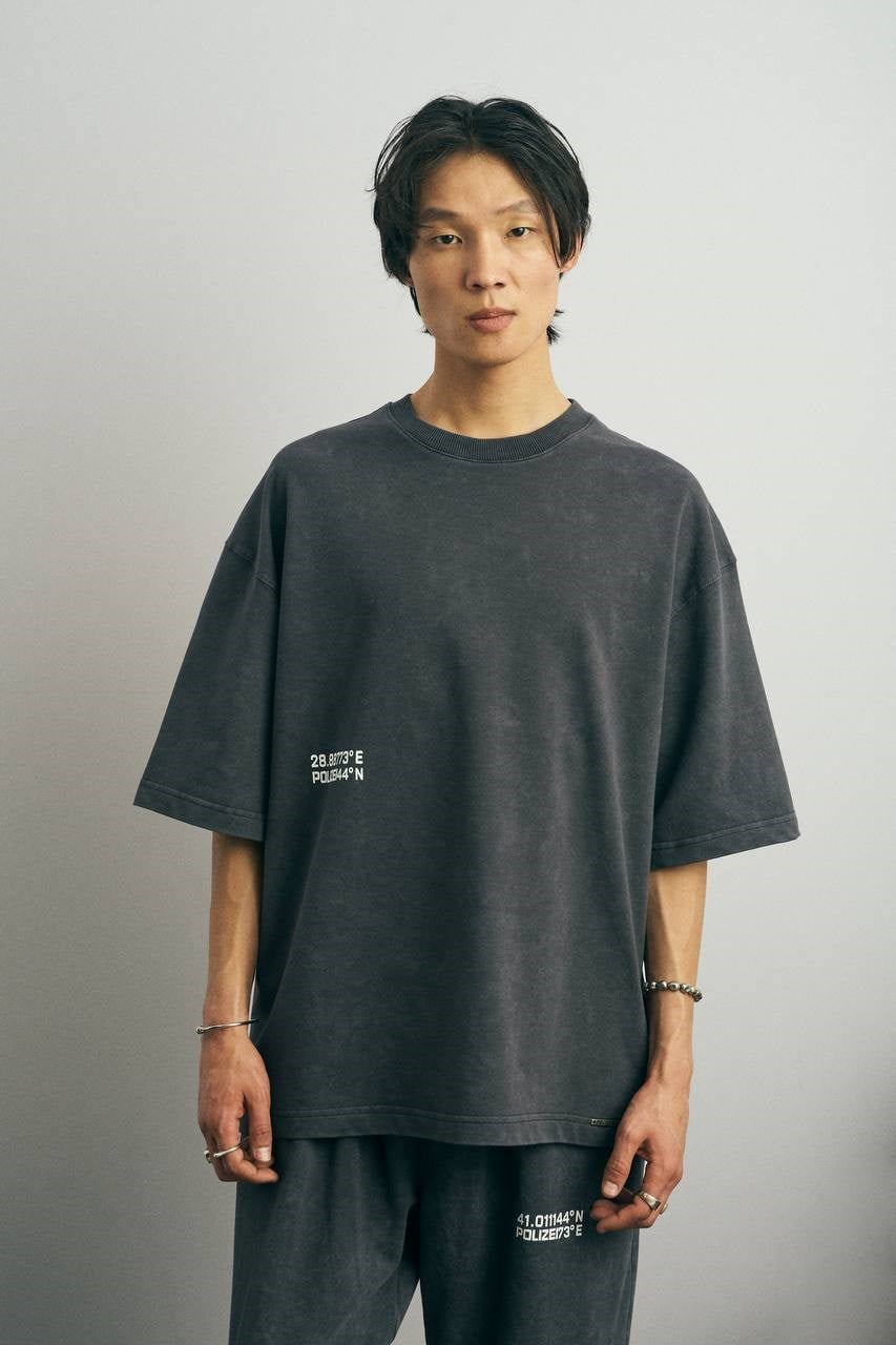 Füme  Polizei Eskitme Basic Oversize Tshirt