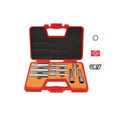 Rico 007-RC7014 9PC 1/2” İç Torx E Lokma Seti Uzun