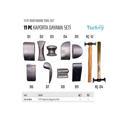Rico 016-RC3864 11 Pc Kaporta Dayama Seti