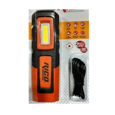Rico RC0031 600 Lümen LED Şarjlı El Feneri