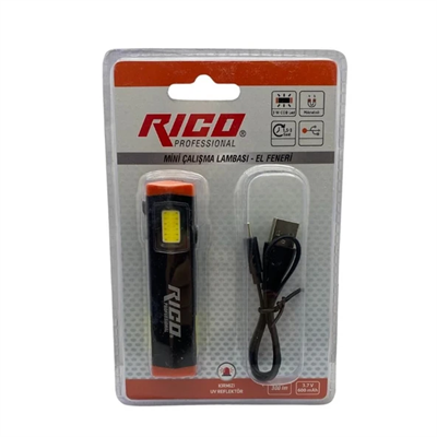 Rico RC0032 300 Lümen LED Şarjlı El Feneri
