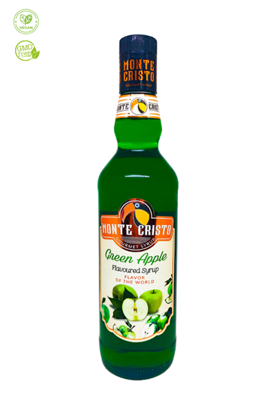 Monte Cristo Yeşil Elma Şurubu Green Apple Syrup 700 Ml