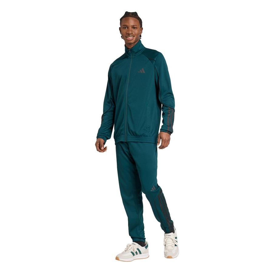 Adidas M 3S STADIUM TS JX5528 Yeşil Eşofman Takımı