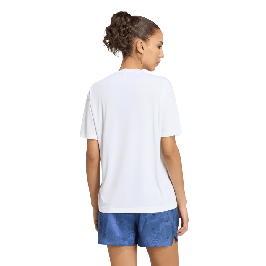 Adidas Run Ess BL T W KG3257 Beyaz Tişört