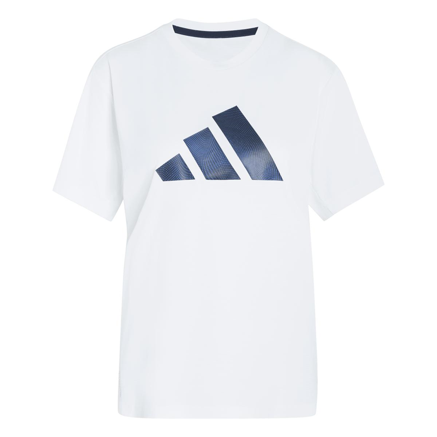 Adidas Run Ess BL T W KG3257 Beyaz Tişört