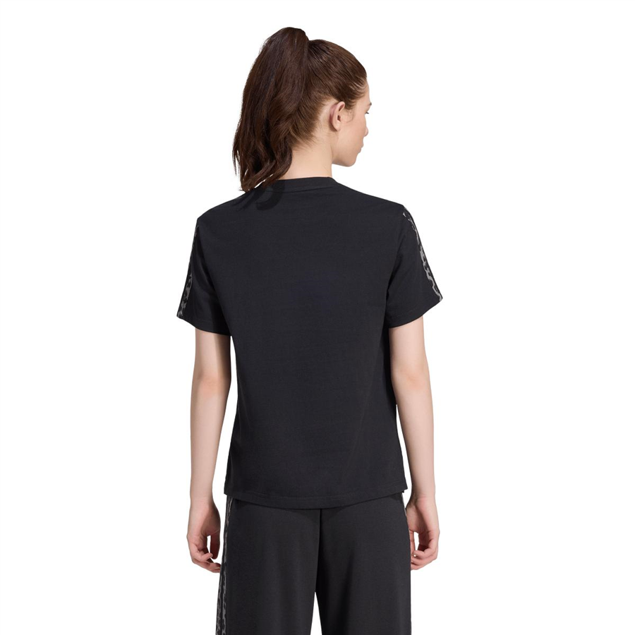 Adidas W AOP 3S SJ TEE KH1550 Siyah Tişört