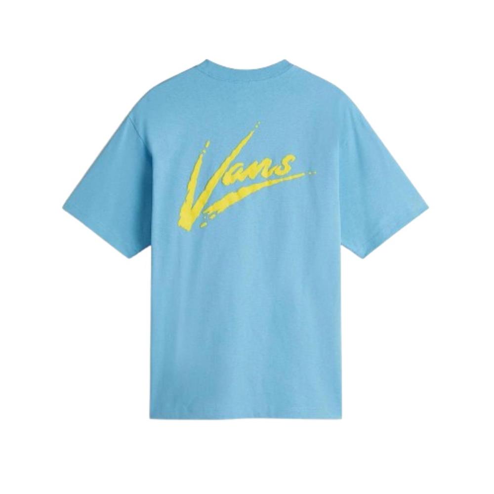 Vans Brush Script Loose Ss VN000K42E2W1 Mavi Tişört