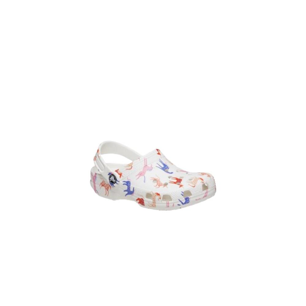 Crocs Classic Character Print Clog K 209695-9CD Beyaz Terlik