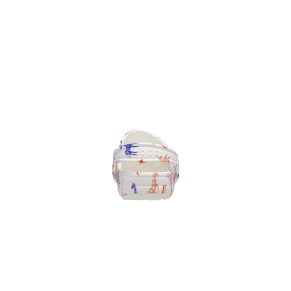 Crocs Classic Character Print Clog K 209695-9CD Beyaz Terlik
