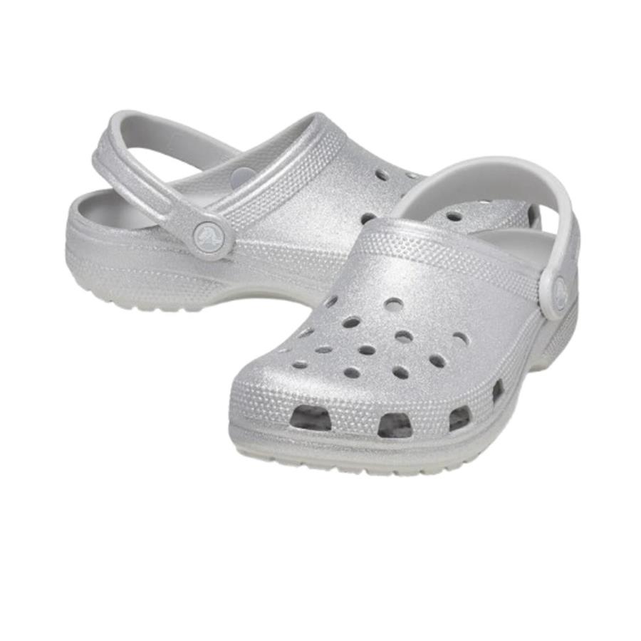 Crocs Classic Glitter Clog 205942-0IC Gri Terlik