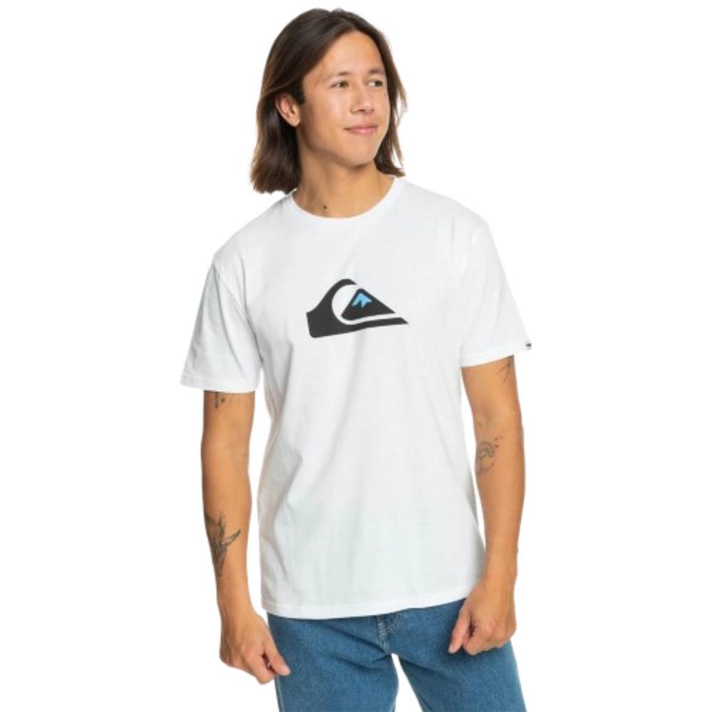 Quiksilver Comp Logo Ss EQYZT07658-10 Beyaz Tişört
