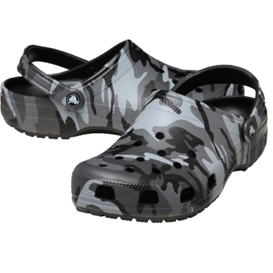 Crocs Classic Camouflage Clog 211936-0DD Siyah Terlik