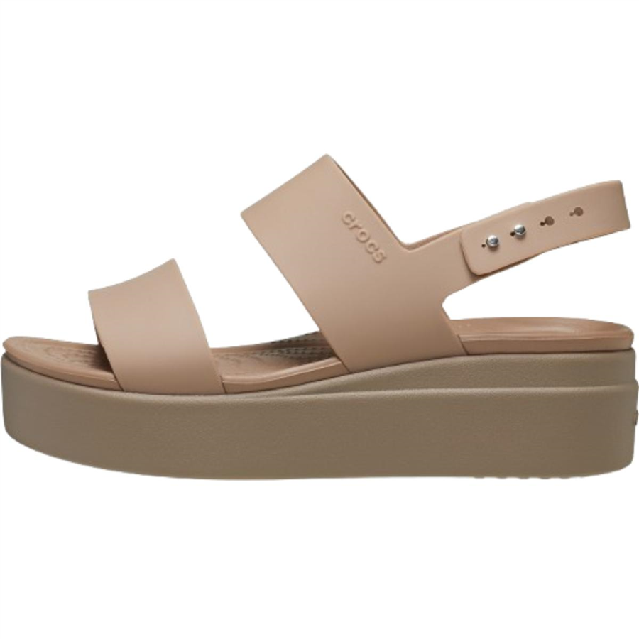 Crocs Crocs Brooklyn Low Wedge W 206453-2EL Kahverengi Sandalet