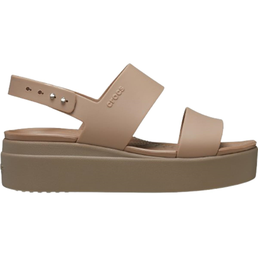 Crocs Crocs Brooklyn Low Wedge W 206453-2EL Kahverengi Sandalet