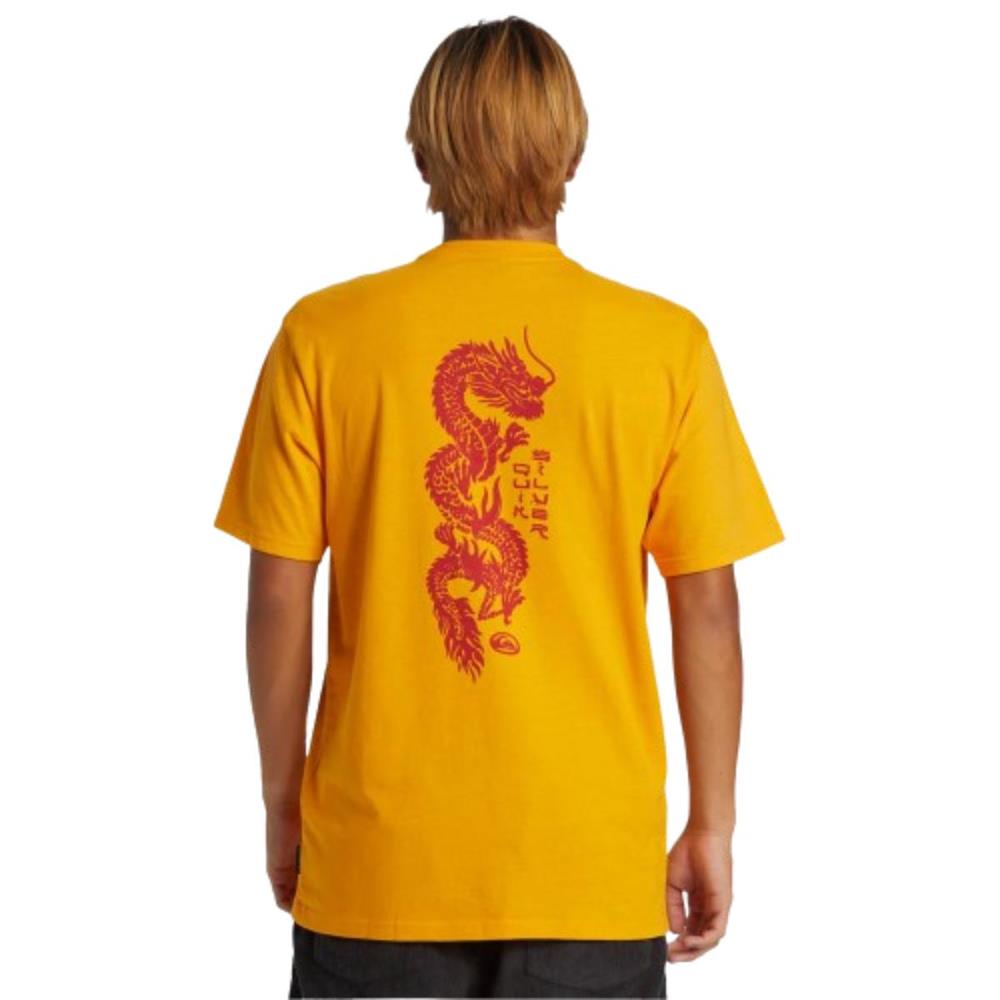 Quiksilver Dragon Fist Moe AQYZT09544-NJZ0 Sarı Tişört