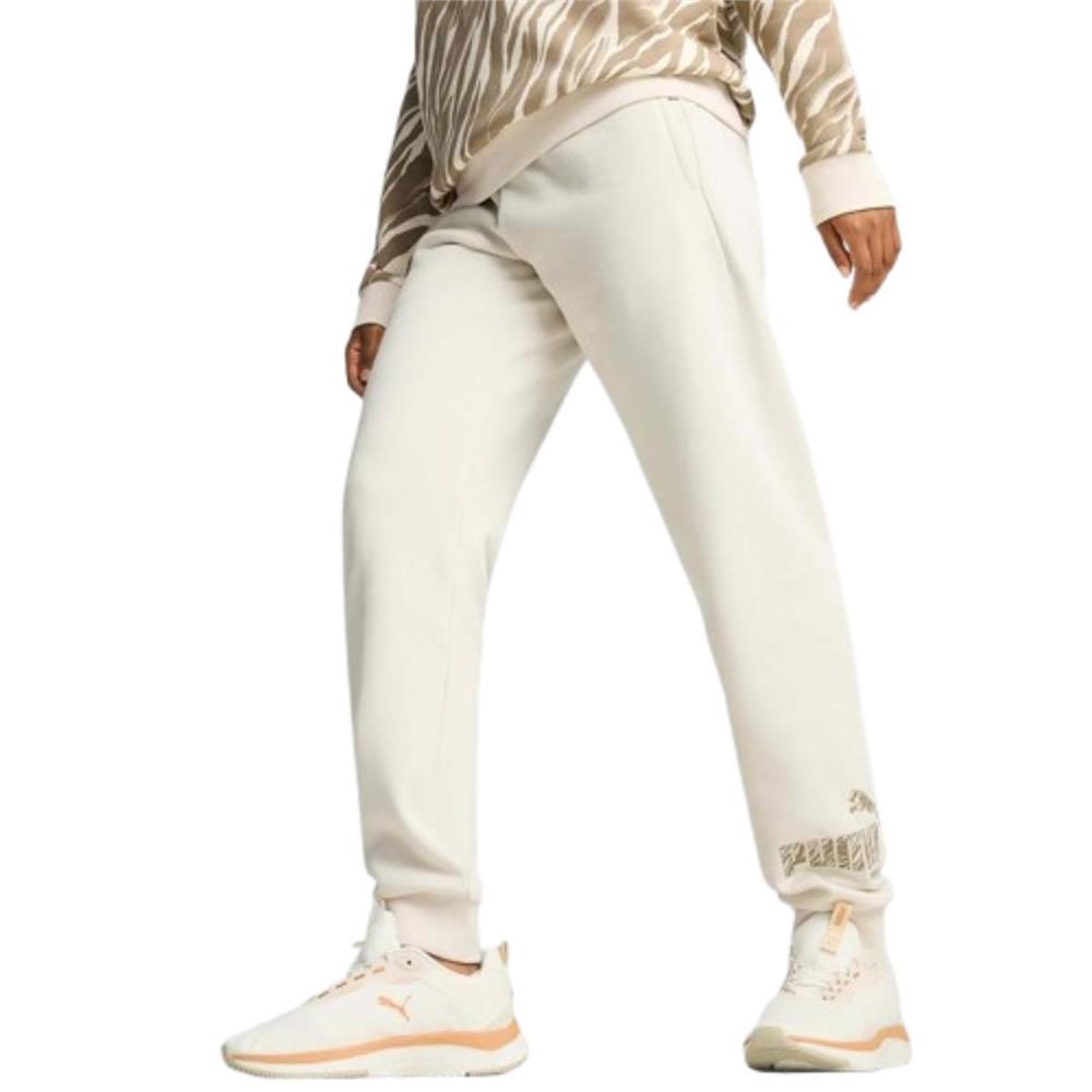Puma Ess+ Animal Pants FL 681496-87 Bej Eşofman Altı